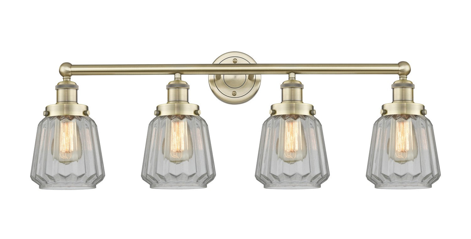 Innovations - 616-4W-AB-G142 - Four Light Bath Vanity - Edison - Antique Brass