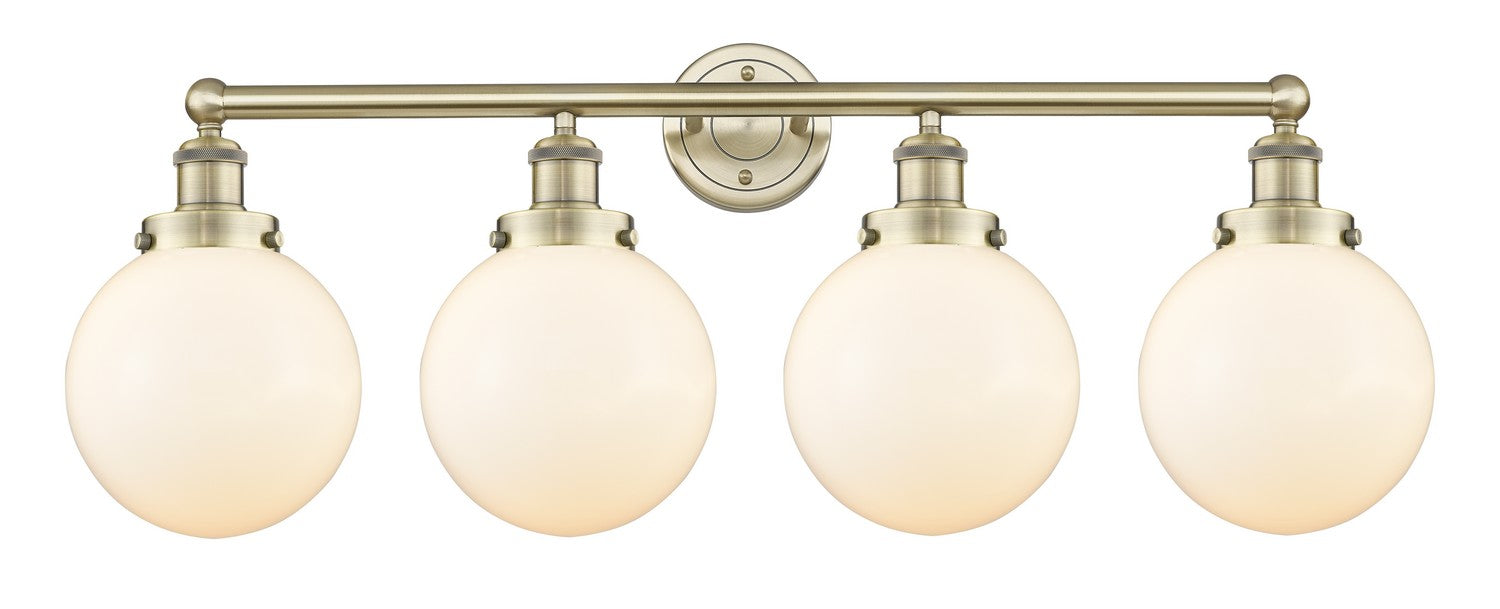 Innovations - 616-4W-AB-G201-8 - Four Light Bath Vanity - Edison - Antique Brass