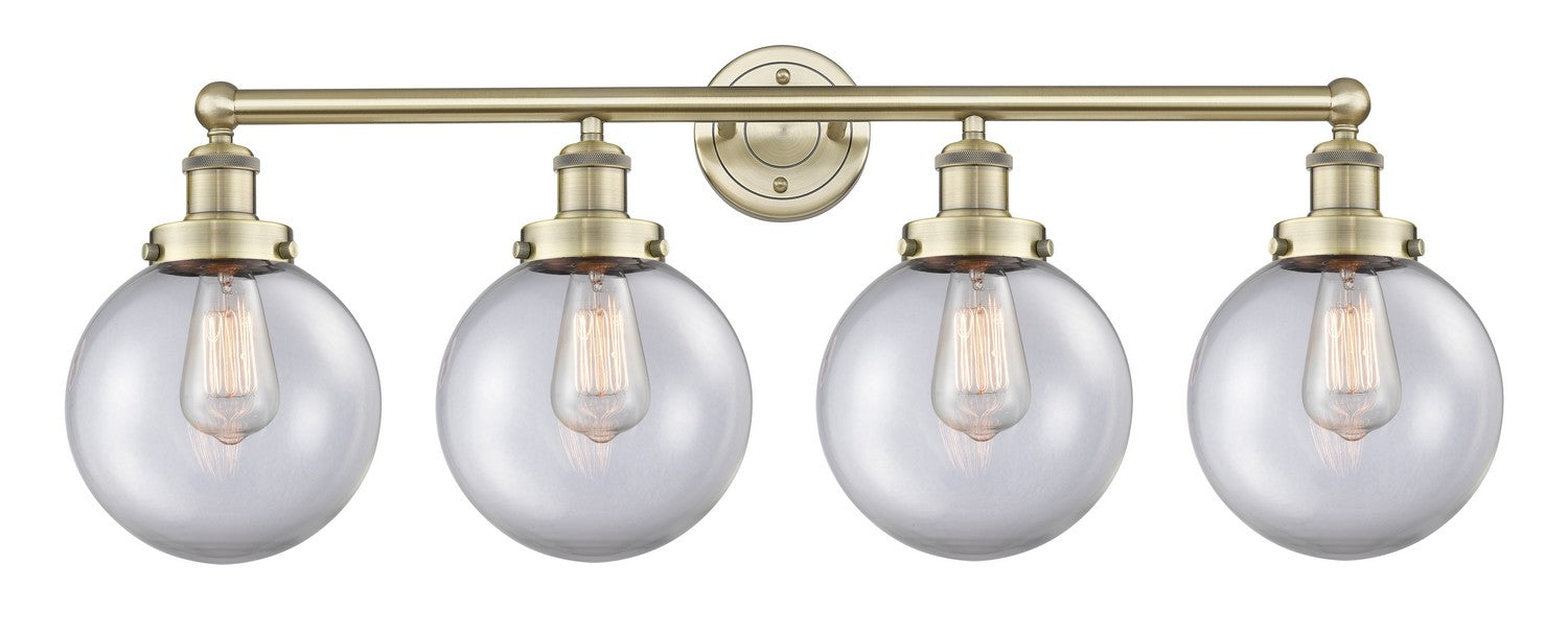 Innovations - 616-4W-AB-G202-8 - Four Light Bath Vanity - Edison - Antique Brass