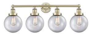 Innovations - 616-4W-AB-G202-8 - Four Light Bath Vanity - Edison - Antique Brass