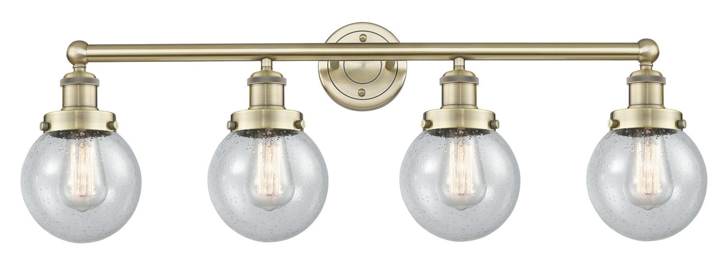 Innovations - 616-4W-AB-G204-6 - Four Light Bath Vanity - Edison - Antique Brass