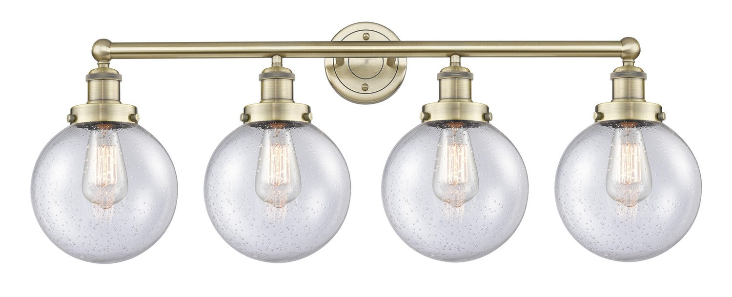 Innovations - 616-4W-AB-G204-8 - Four Light Bath Vanity - Edison - Antique Brass