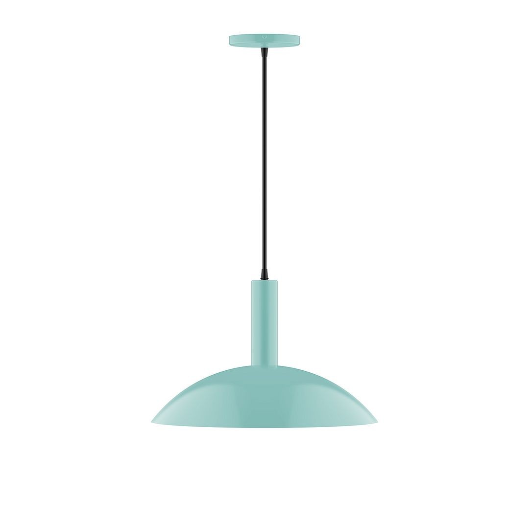 Montclair Light Works - PEBX476-48-C02 - Two Light Pendant - Stack - Sea Green