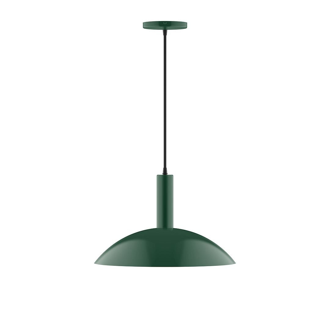 Montclair Light Works - PEBX476-42-C23 - Two Light Pendant - Stack - Forest Green