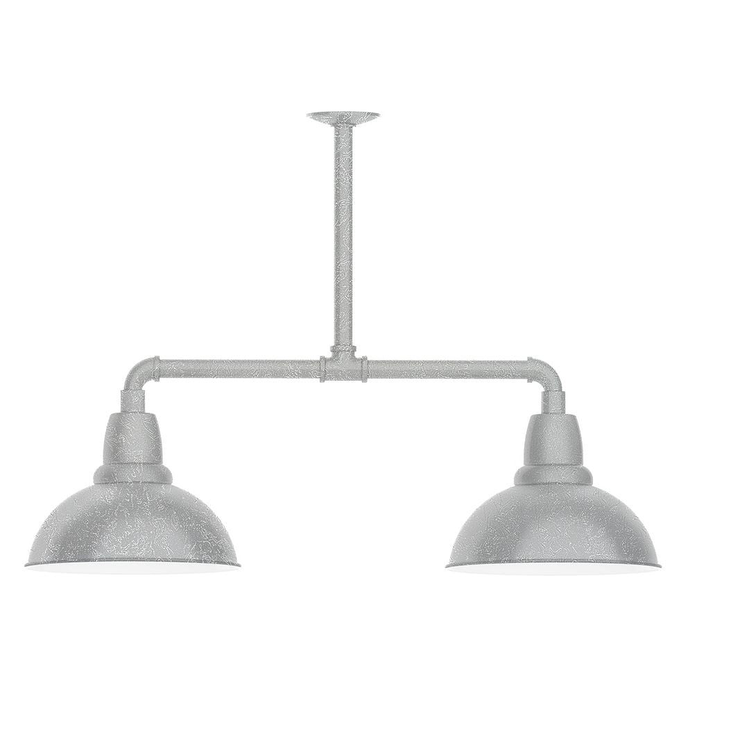 Montclair Light Works - MSD106-49-G06 - Two Light Pendant - Cafe - Painted Galvanized