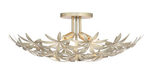 Minka-Lavery - 2144-735 - Four Light Flush Mount - Flower Child - Ambry Gold