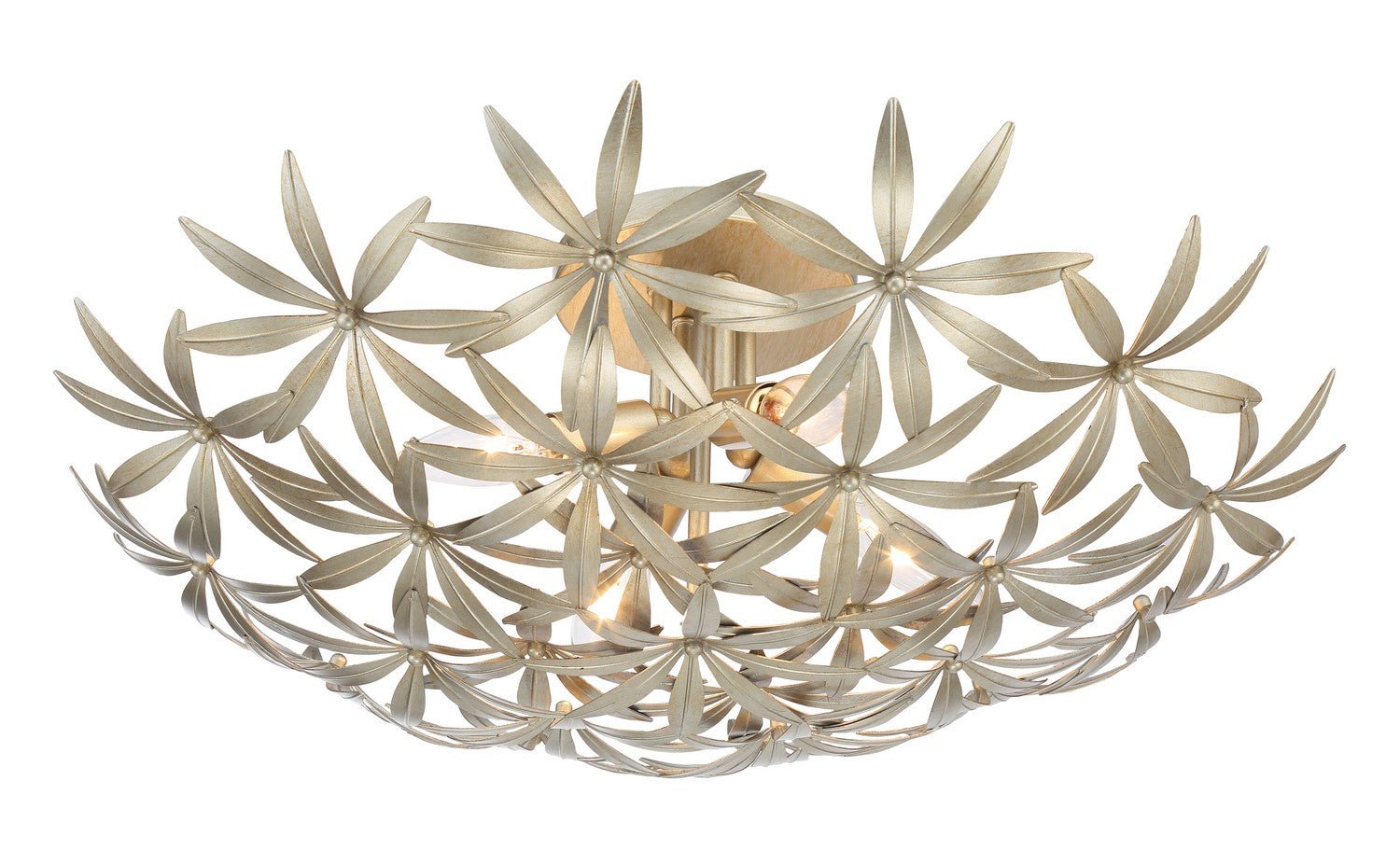 Minka-Lavery - 2144-735 - Four Light Flush Mount - Flower Child - Ambry Gold