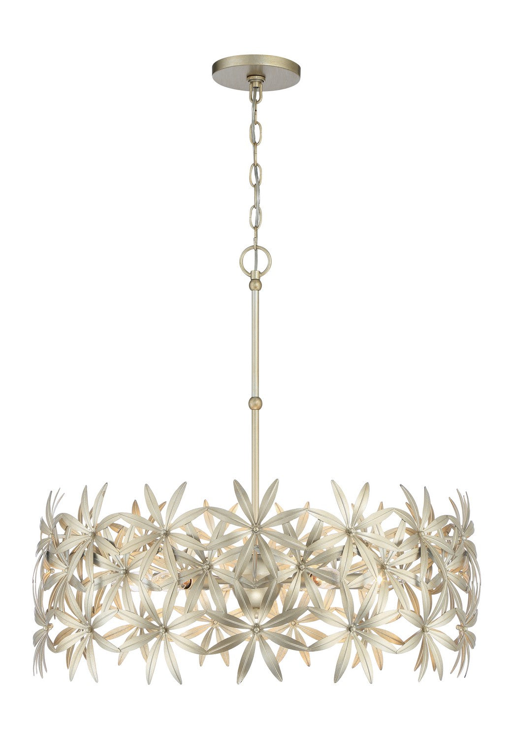 Minka-Lavery - 2145-735 - Five Light Pendant - Flower Child - Ambry Gold