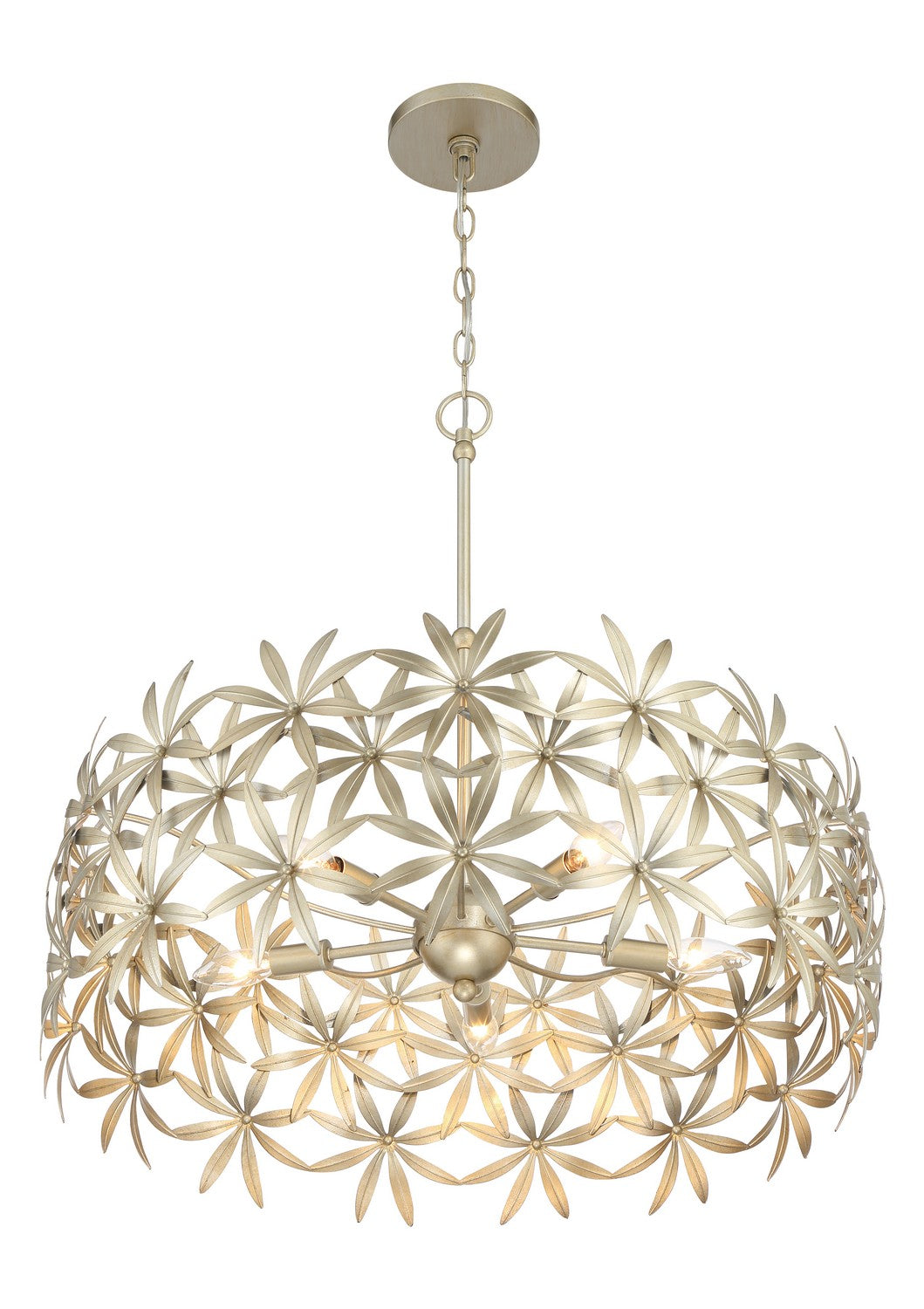Minka-Lavery - 2145-735 - Five Light Pendant - Flower Child - Ambry Gold