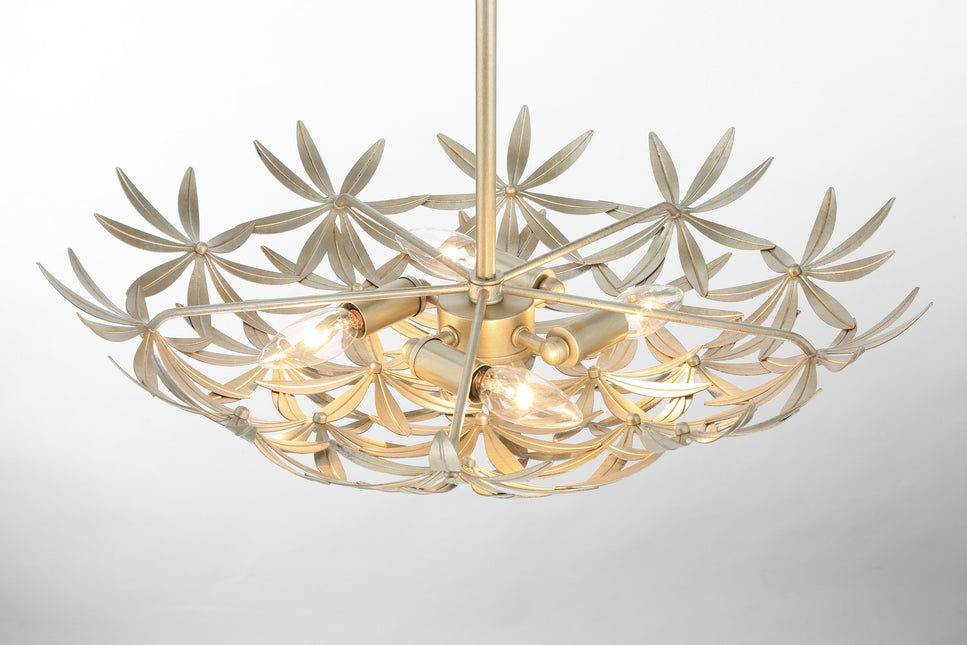 Minka-Lavery - 2146-735 - Four Light Pendant - Flower Child - Ambry Gold