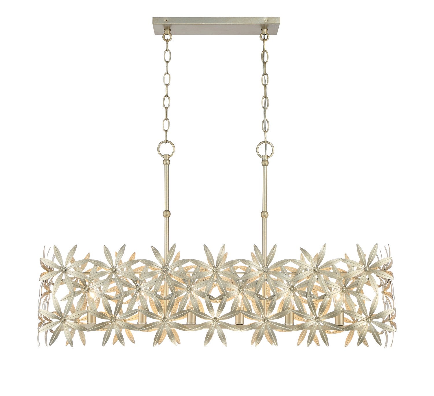 Minka-Lavery - 2147-735 - Six Light Island Pendant - Flower Child - Ambry Gold