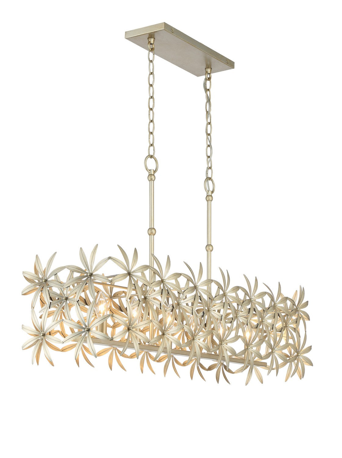 Minka-Lavery - 2147-735 - Six Light Island Pendant - Flower Child - Ambry Gold