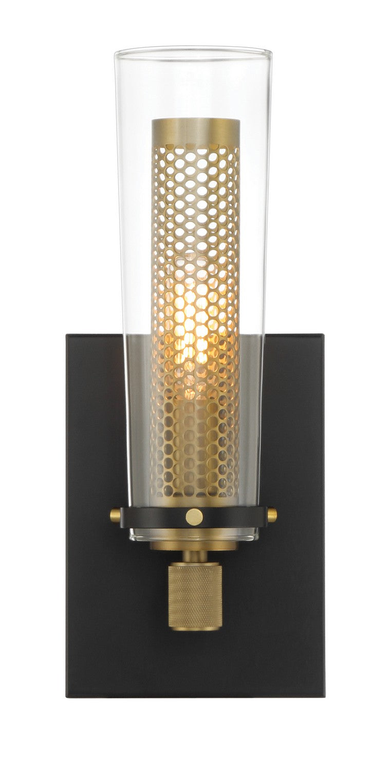 Minka-Lavery - 2181-726 - One Light Wall Sconce - Emmerham - Coal And Soft Brass