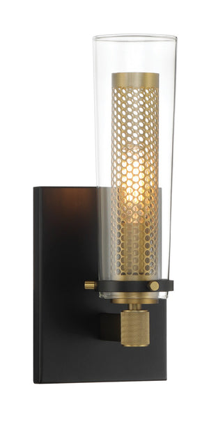 Minka-Lavery - 2181-726 - One Light Wall Sconce - Emmerham - Coal And Soft Brass