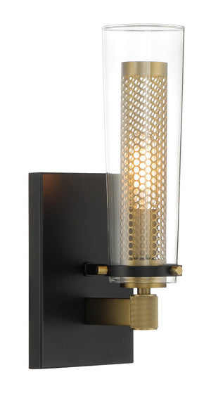Minka-Lavery - 2181-726 - One Light Wall Sconce - Emmerham - Coal And Soft Brass