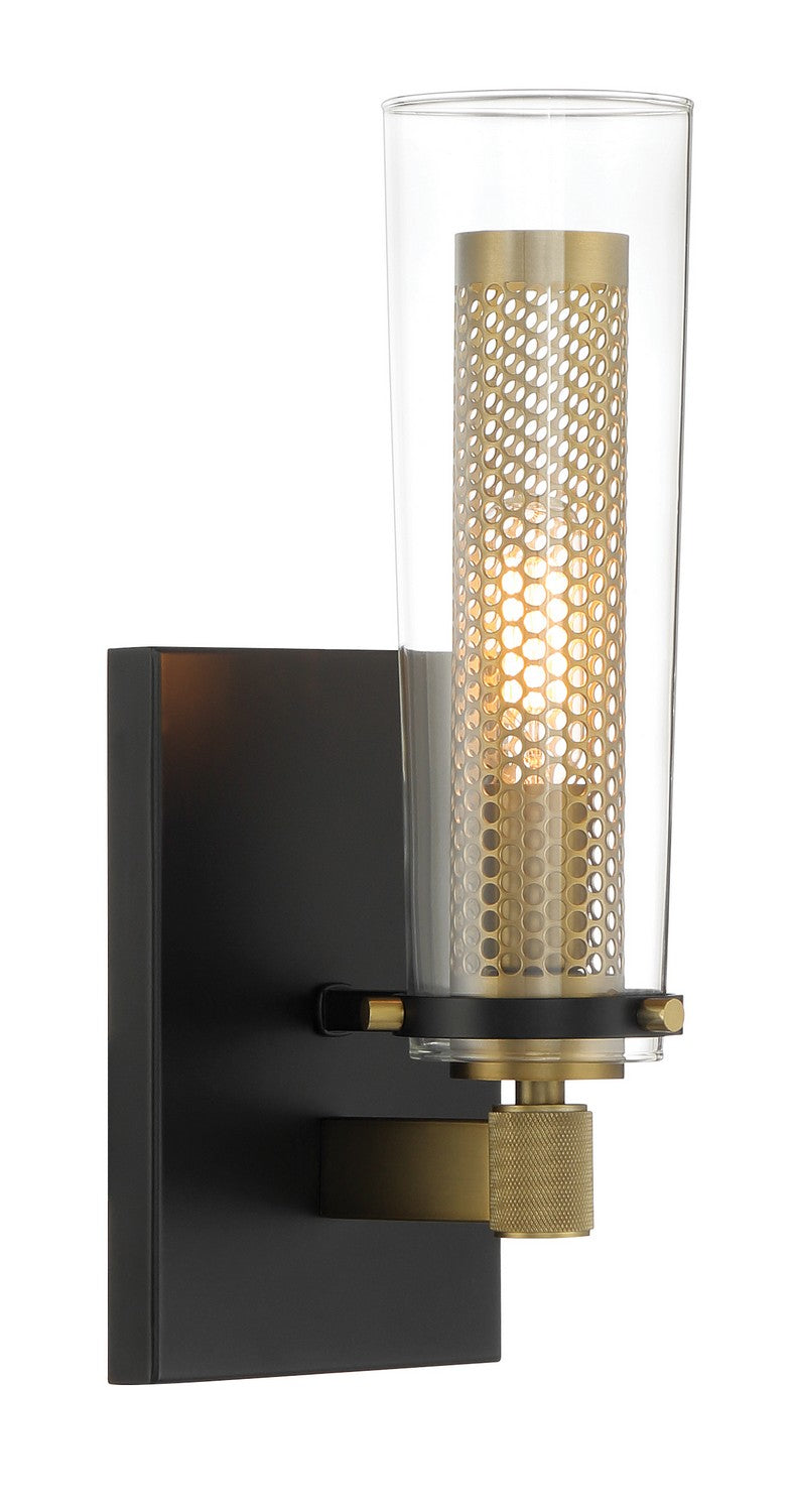 Minka-Lavery - 2181-726 - One Light Wall Sconce - Emmerham - Coal And Soft Brass