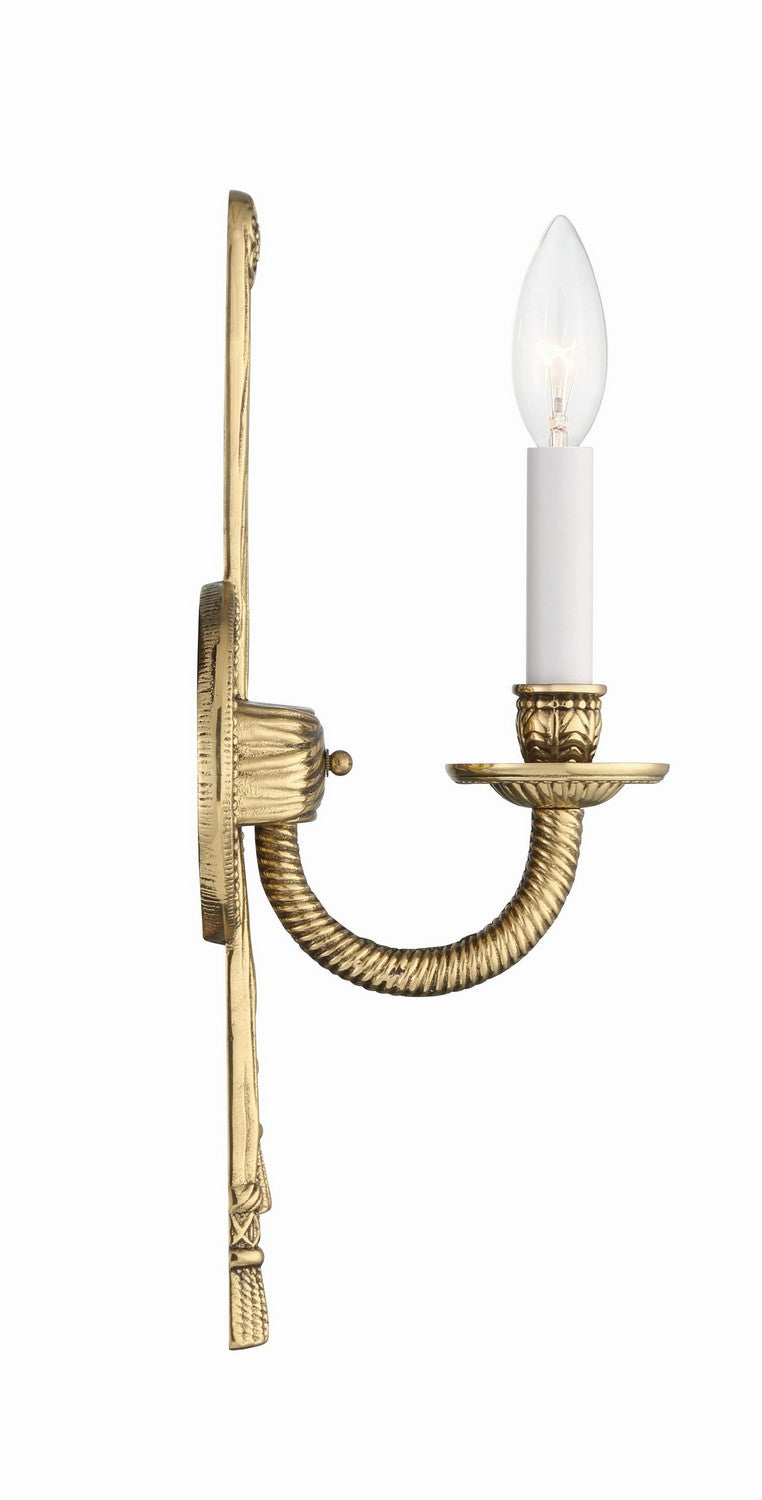 Crystorama - 651-OB - One Light Wall Sconce - Cast Brass Wall Mount - Olde Brass