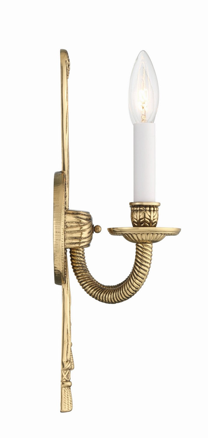 Crystorama - 650-OB - Two Light Wall Sconce - Cast Brass Wall Mount - Olde Brass