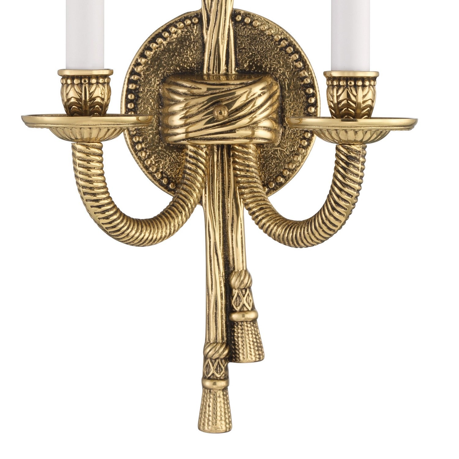 Crystorama - 650-OB - Two Light Wall Sconce - Cast Brass Wall Mount - Olde Brass