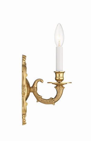 Crystorama - 641-PB - One Light Wall Sconce - Cast Brass Wall Mount - Polished Brass