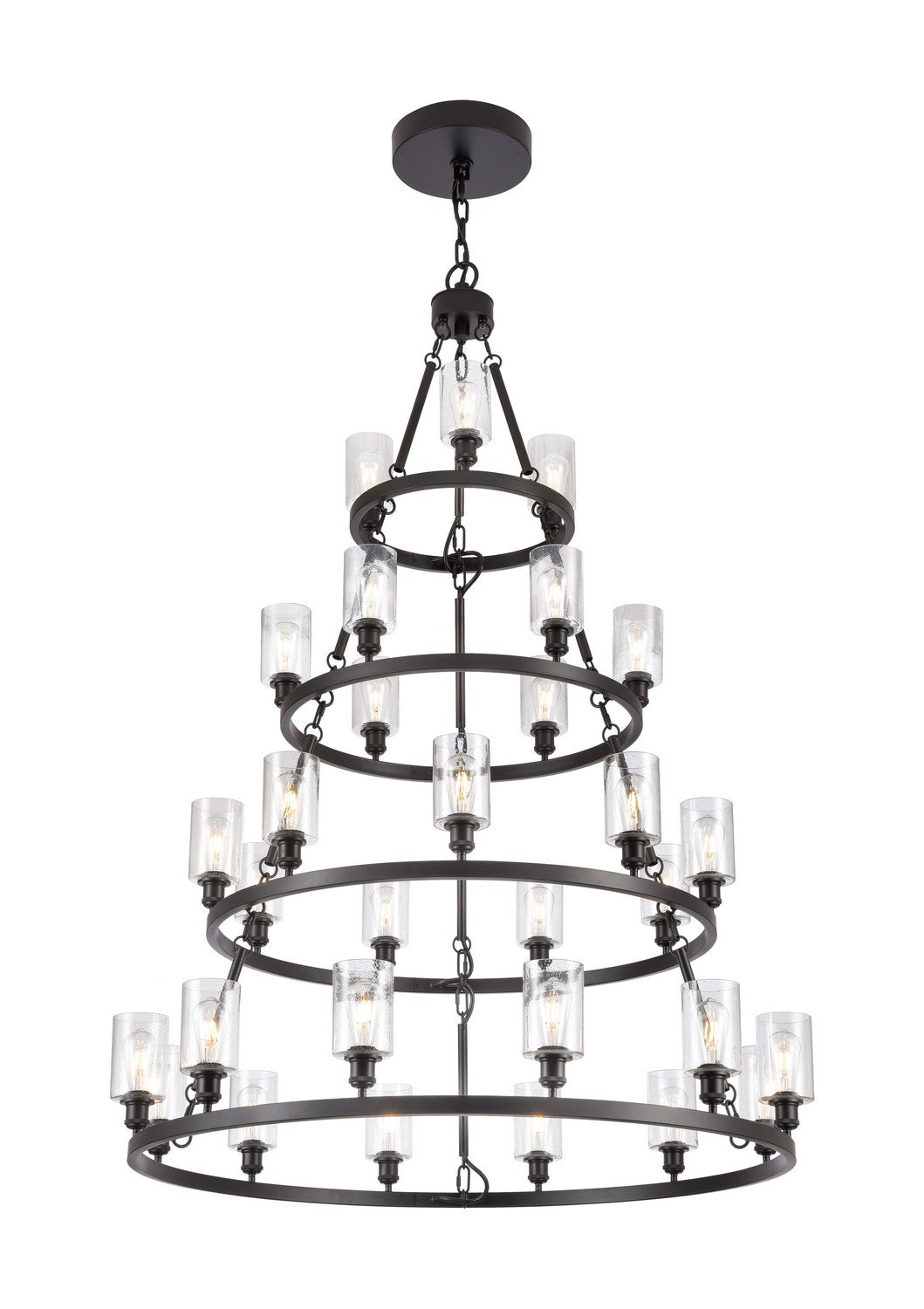 Innovations - 820345-BK-G804 - 30 Light Chandelier - Ballston - Matte Black