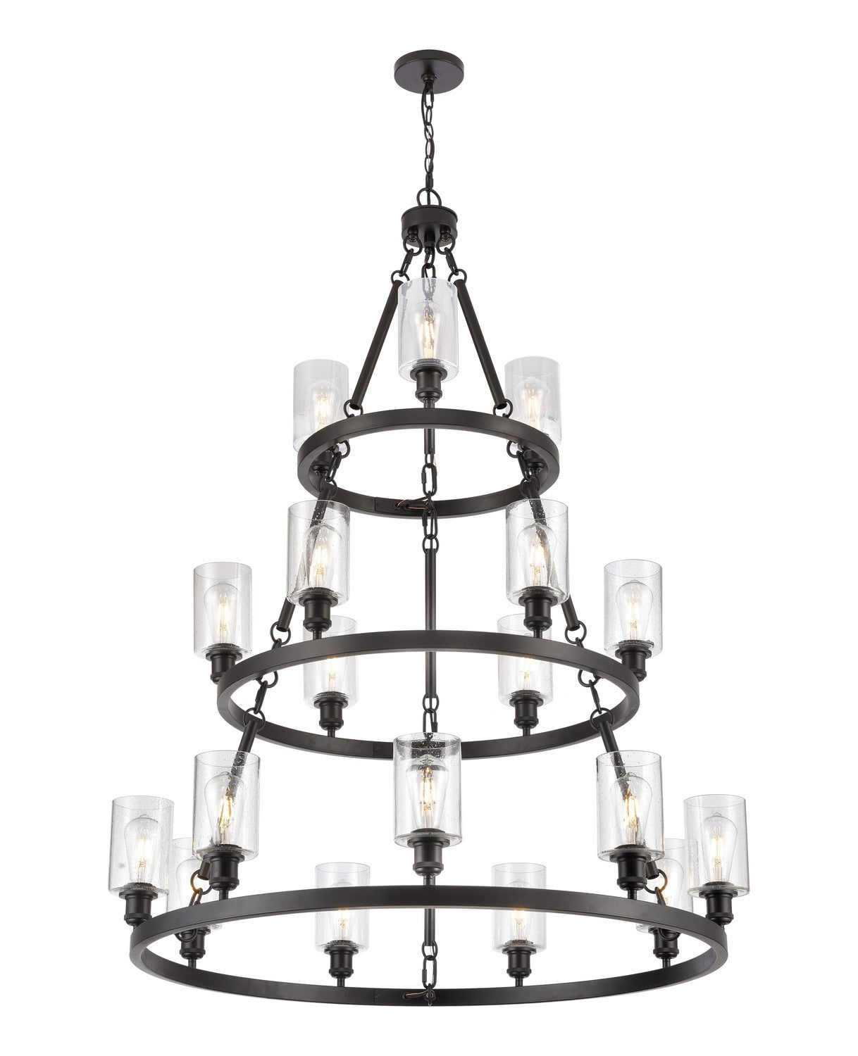 Innovations - 82034-BK-G804 - 18 Light Chandelier - Ballston - Matte Black