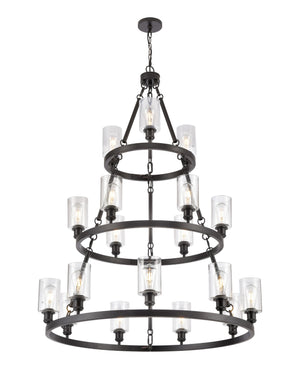 Innovations - 82034-BK-G804 - 18 Light Chandelier - Ballston - Matte Black