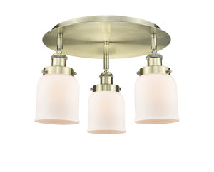 Innovations - 916-3C-AB-G51 - Three Light Flush Mount - Downtown Urban - Antique Brass