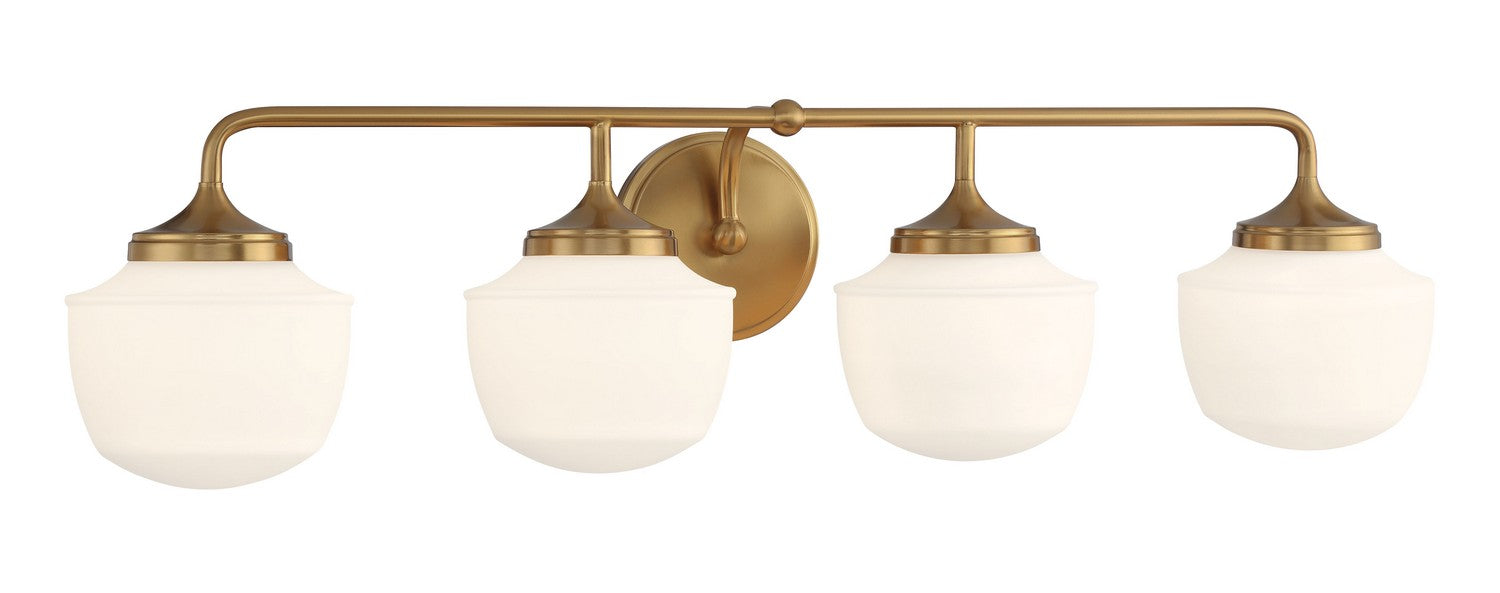 Minka-Lavery - 2574-575 - Four Light Bath Vanity - Cornwell - Aged Brass