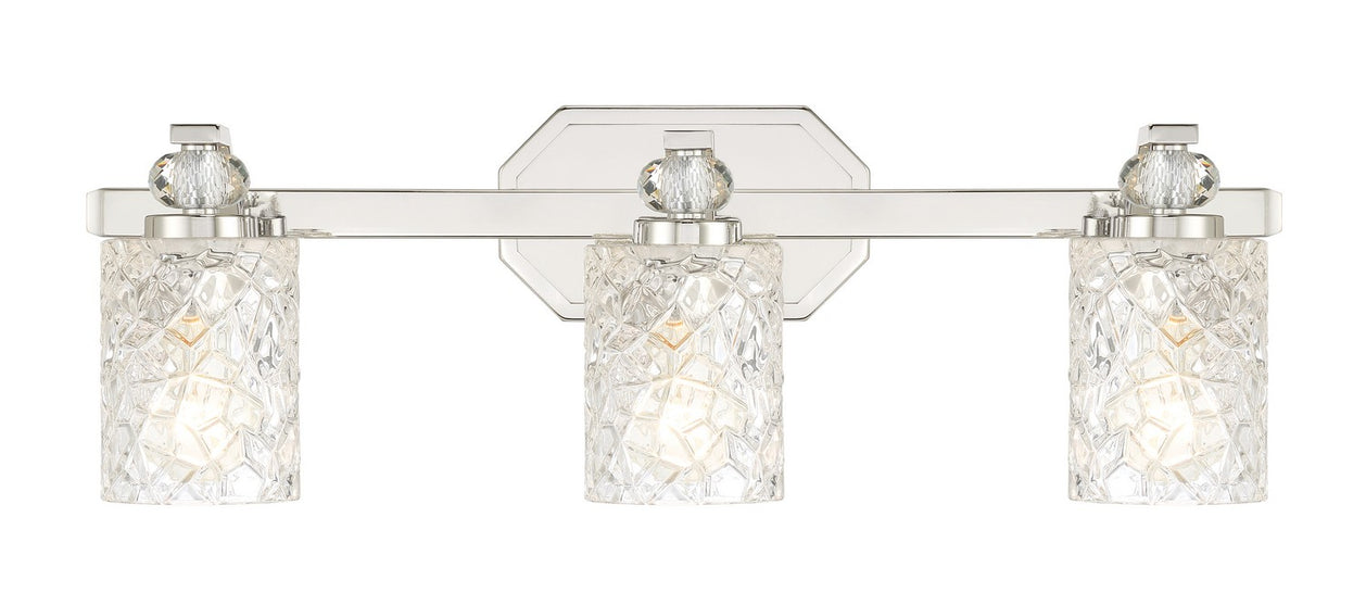Minka-Lavery - 2613-77 - Three Light Bath Vanity - Crystal Kay - Chrome
