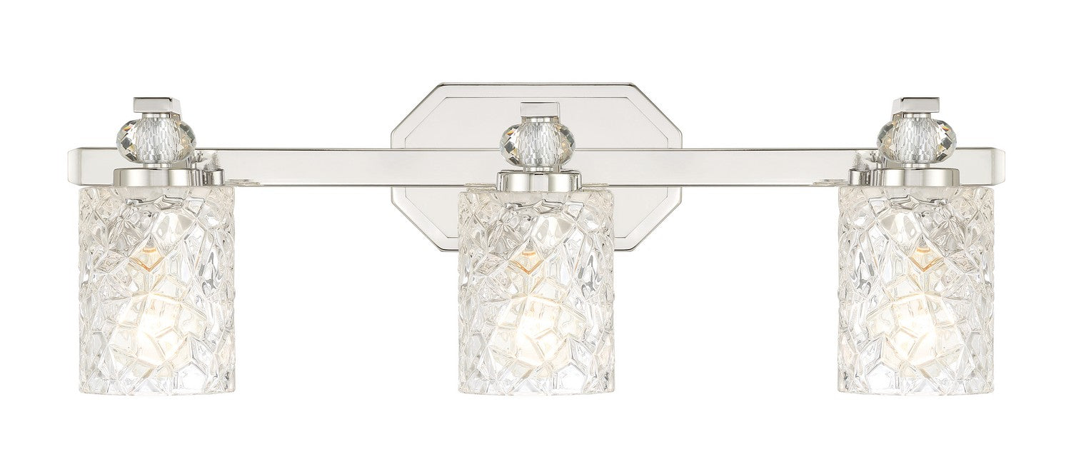Minka-Lavery - 2613-77 - Three Light Bath Vanity - Crystal Kay - Chrome