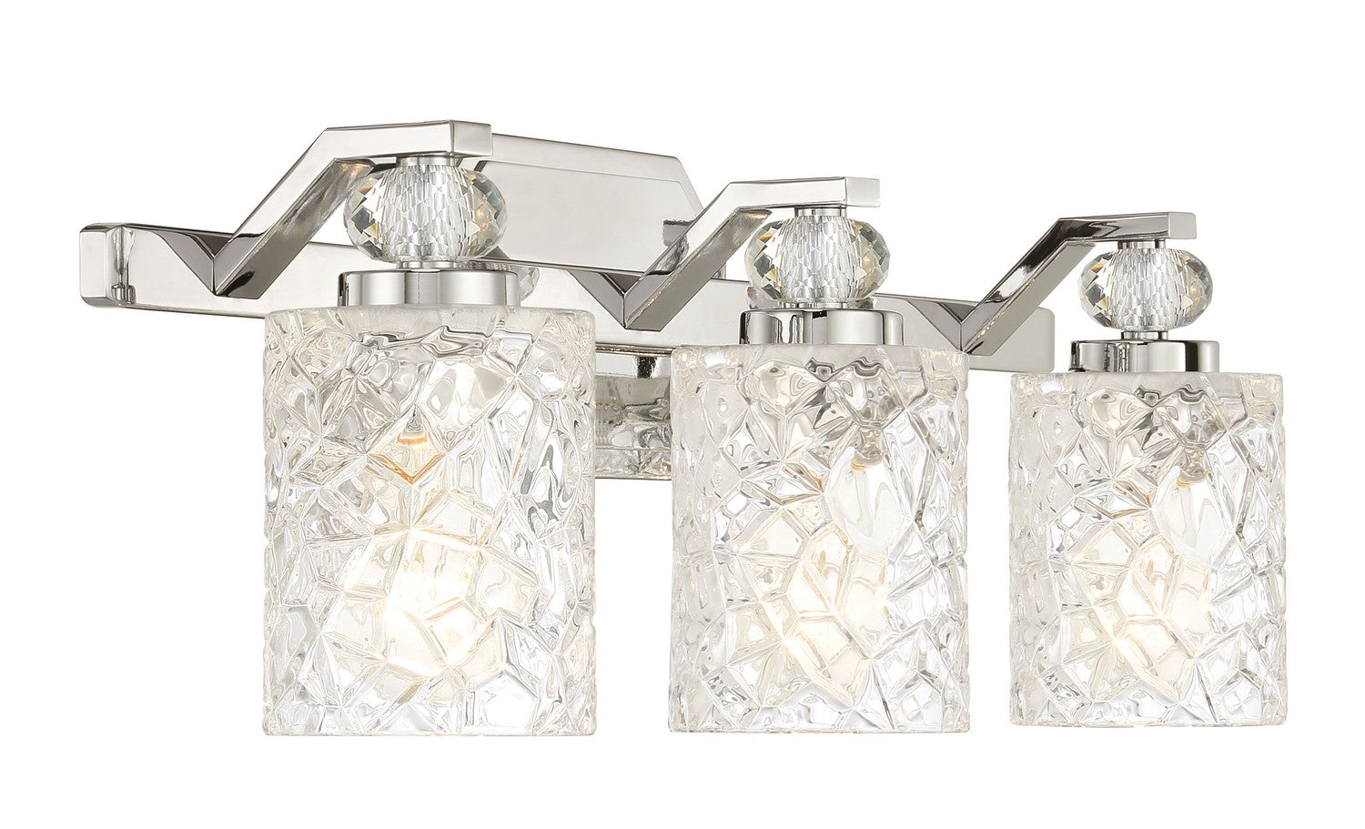 Minka-Lavery - 2613-77 - Three Light Bath Vanity - Crystal Kay - Chrome