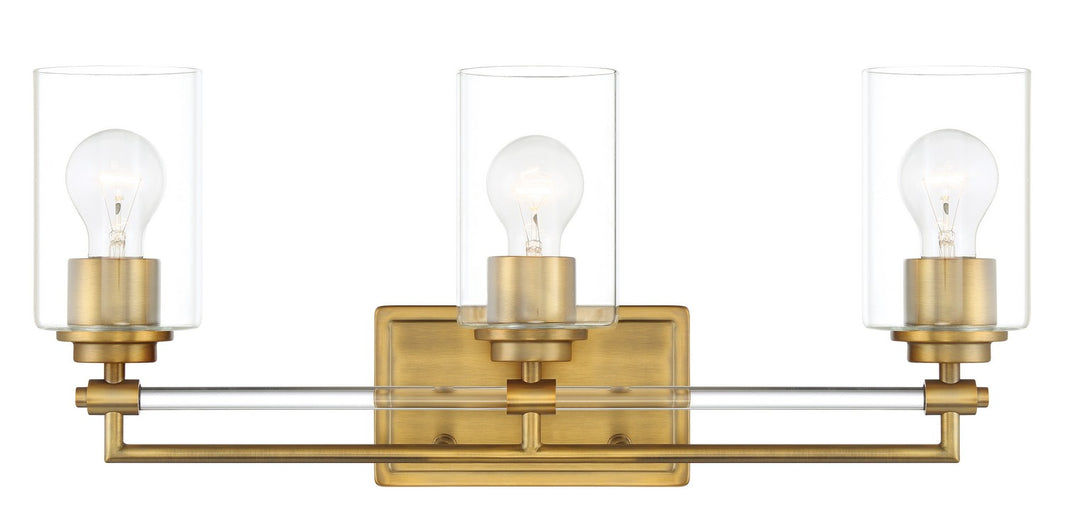 Minka-Lavery - 2643-575 - Three Light Bath Vanity - Binsly - Aged Brass
