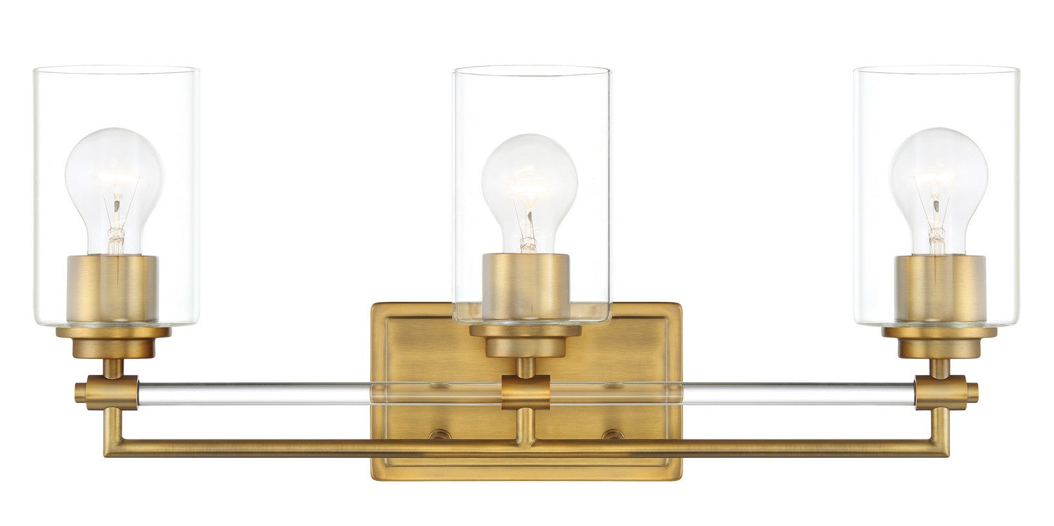 Minka-Lavery - 2643-575 - Three Light Bath Vanity - Binsly - Aged Brass