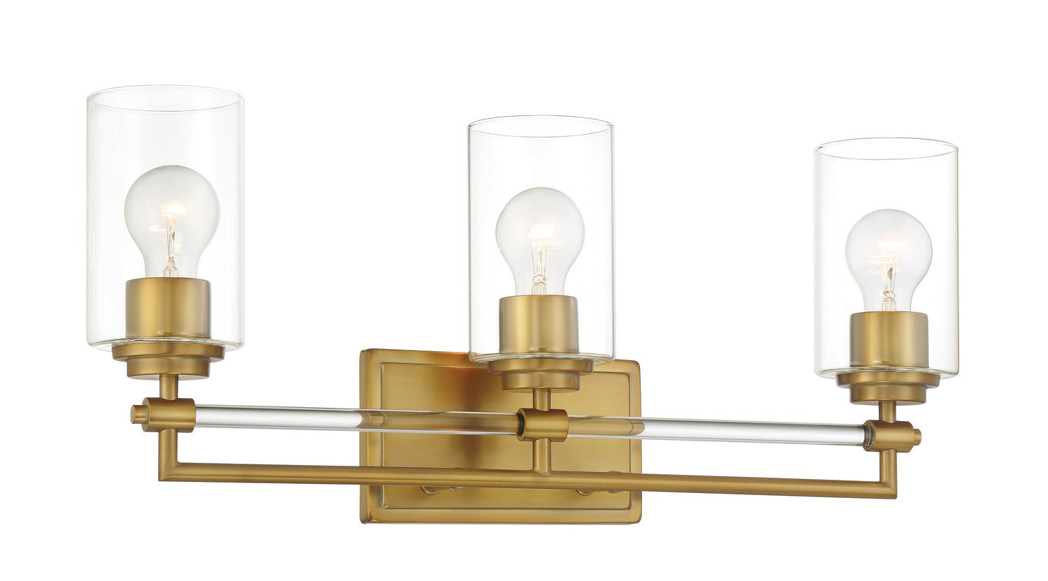 Minka-Lavery - 2643-575 - Three Light Bath Vanity - Binsly - Aged Brass