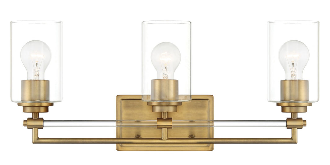 Minka-Lavery - 2643-575 - Three Light Bath Vanity - Binsly - Aged Brass