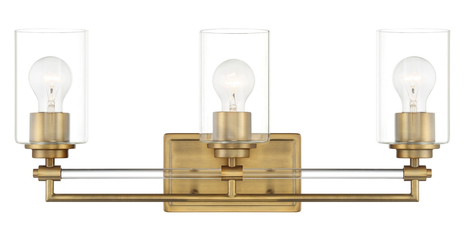 Minka-Lavery - 2643-575 - Three Light Bath Vanity - Binsly - Aged Brass