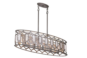 Minka-Lavery - 3588-795 - Five Light Island Pendant - Hexly - Bronze & Sultry Sliver