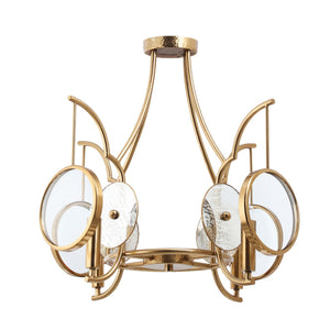Minka-Lavery - 3814-863 - Four Light Semi Flush Mount - Into Focus - Artisan Brass