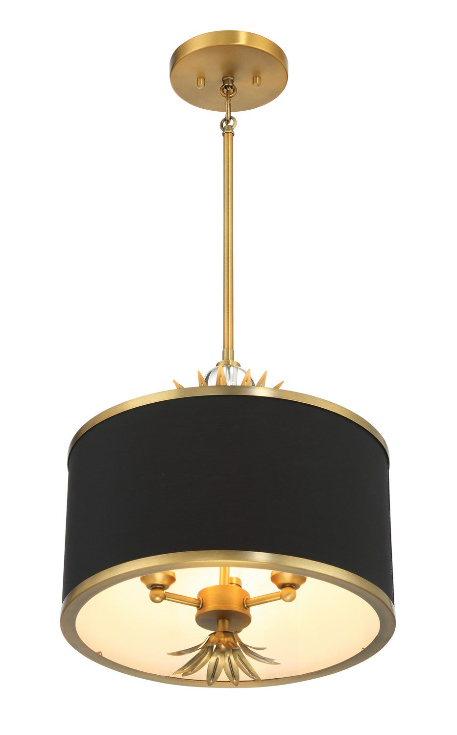 Minka-Lavery - 4583-672 - Three Light Pendant - Caprio - Brush Brass