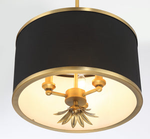 Minka-Lavery - 4583-672 - Three Light Pendant - Caprio - Brush Brass