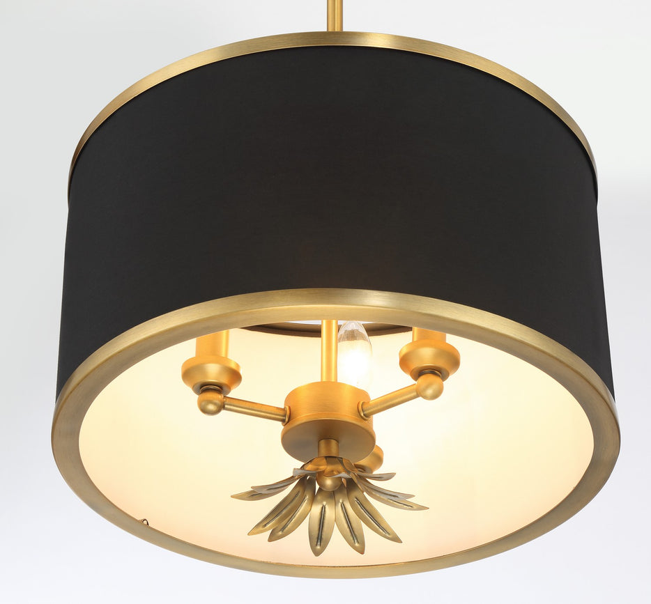 Minka-Lavery - 4583-672 - Three Light Pendant - Caprio - Brush Brass