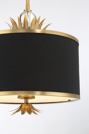 Minka-Lavery - 4583-672 - Three Light Pendant - Caprio - Brush Brass