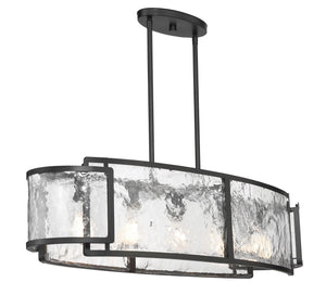 Minka-Lavery - 5268-66A - Five Light Island Pendant - Bella Collina - Coal