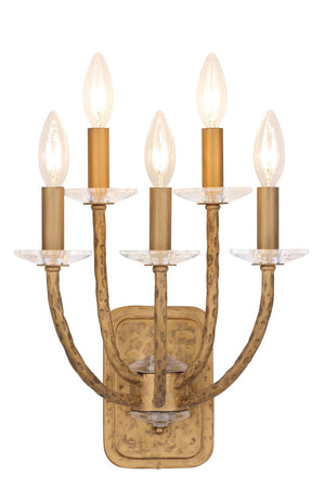 Minka-Lavery - 5285-788 - Five Light Wall Sconce - Atella - Ashen Gold