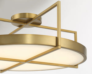 Minka-Lavery - 5617-695-L - LED Semi Flush Mount - Boada - Soft Brass