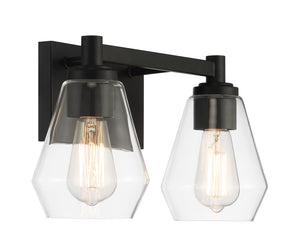 Minka-Lavery - 5702-66A - Two Light Bath Vanity - Clarity - Coal