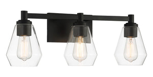 Minka-Lavery - 5703-66A - Three Light Bath Vanity - Clarity - Coal