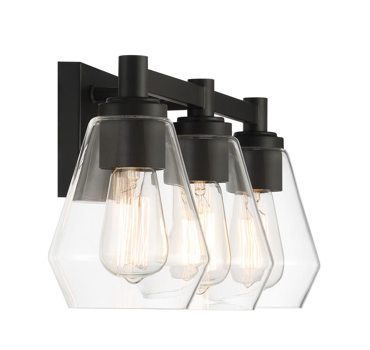 Minka-Lavery - 5703-66A - Three Light Bath Vanity - Clarity - Coal