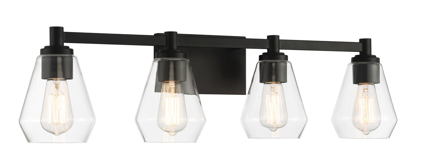 Minka-Lavery - 5704-66A - Four Light Bath Vanity - Clarity - Coal